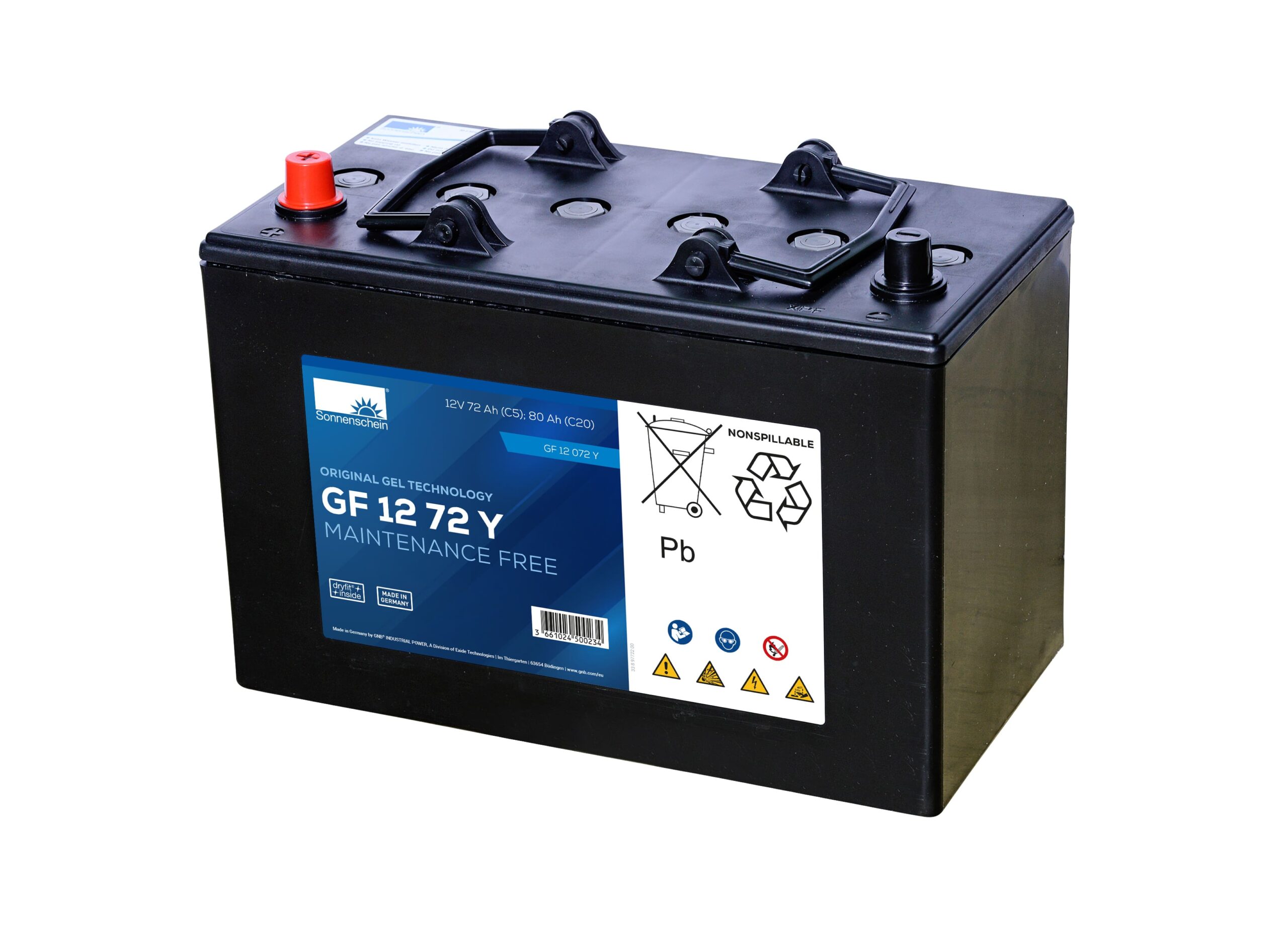 GF12072Y Sonnenschein Gel Battery 12V 80Ah
